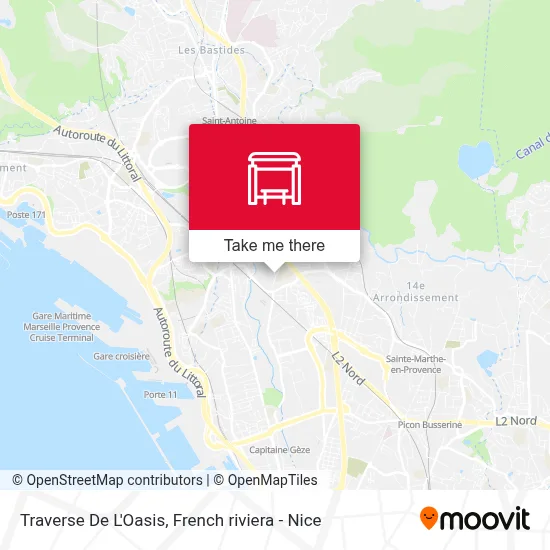 Traverse De L'Oasis map
