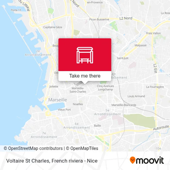 Voltaire St Charles map
