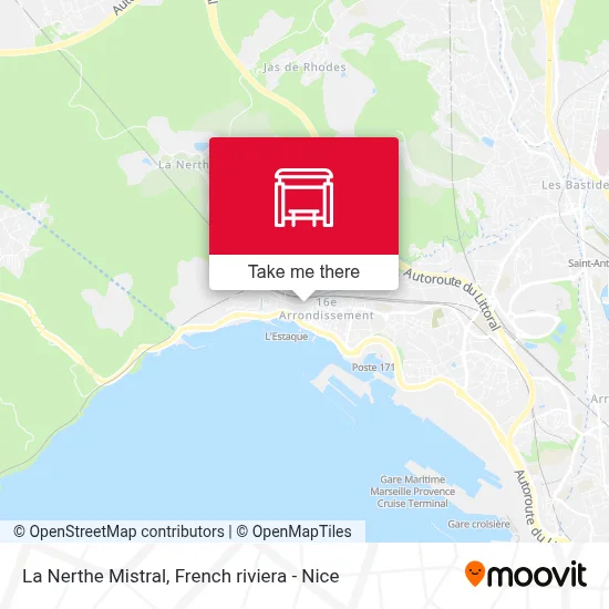 La Nerthe Mistral map