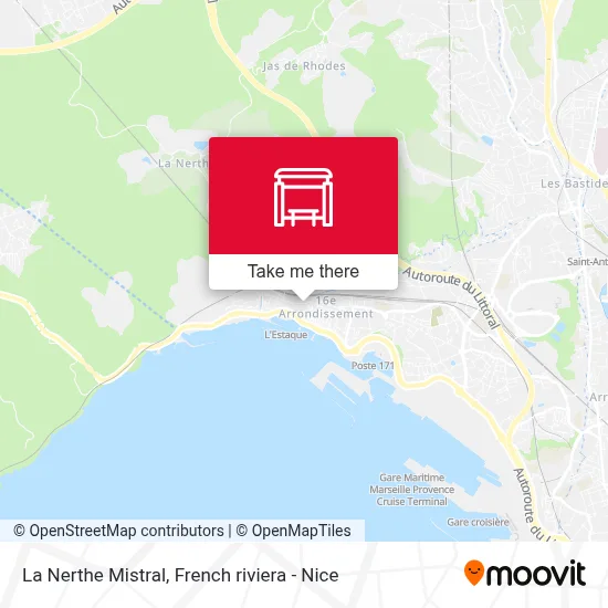 La Nerthe Mistral map