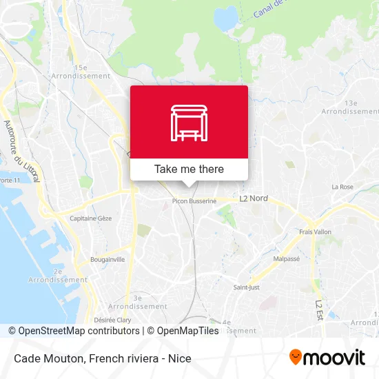 Cade Mouton map