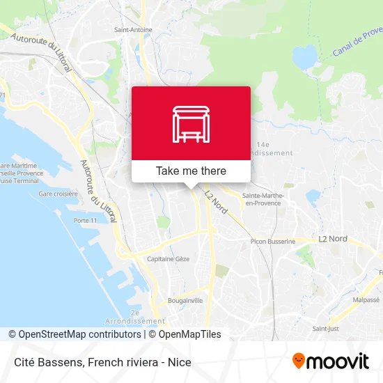 Cité Bassens map