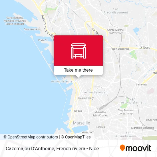 Cazemajou D'Anthoine map