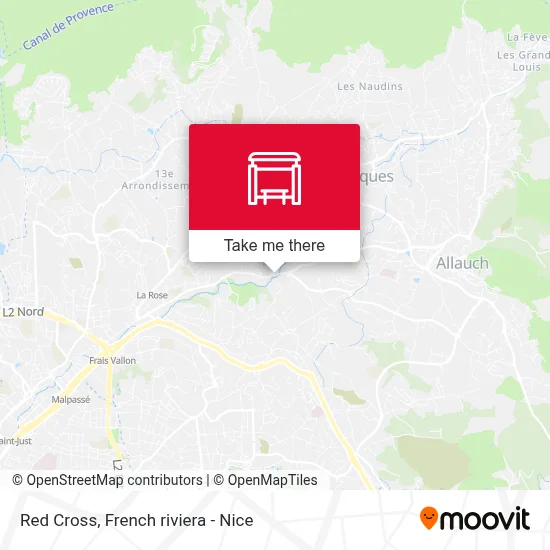 La Croix Rouge map