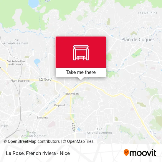 La Rose map