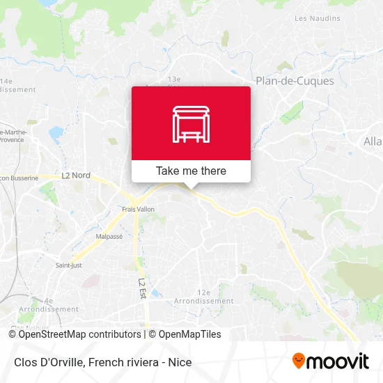 Clos D'Orville map