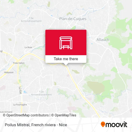 Poilus Mistral map