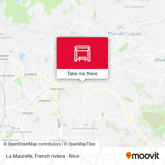 La Maurelle map