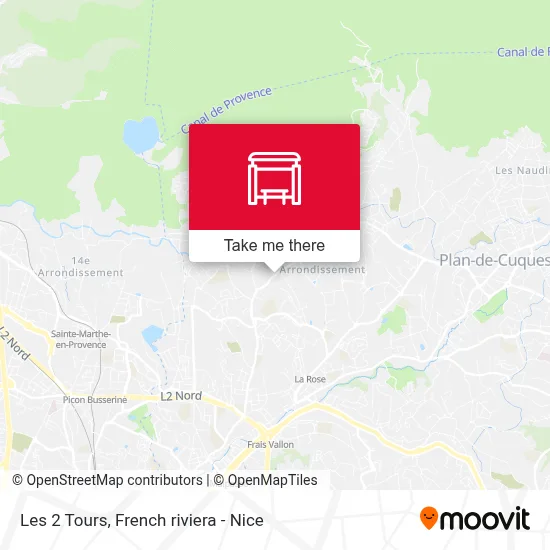 Les 2 Tours map