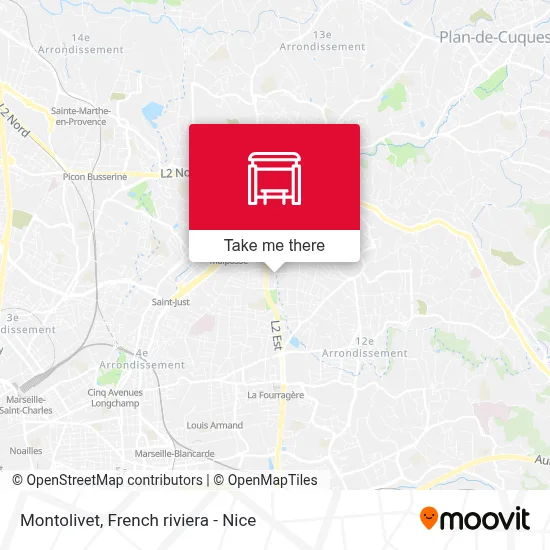Montolivet map