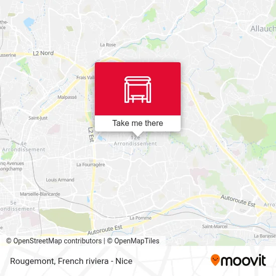 Mapa Rougemont