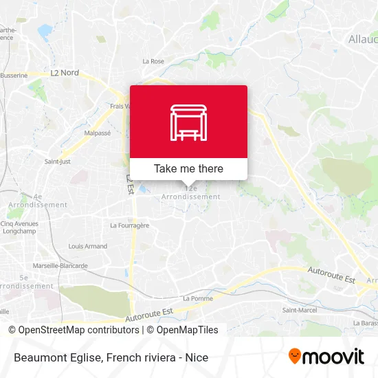 Beaumont Eglise map