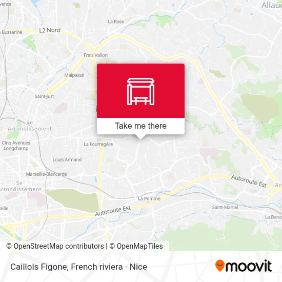 Caillols Figone map