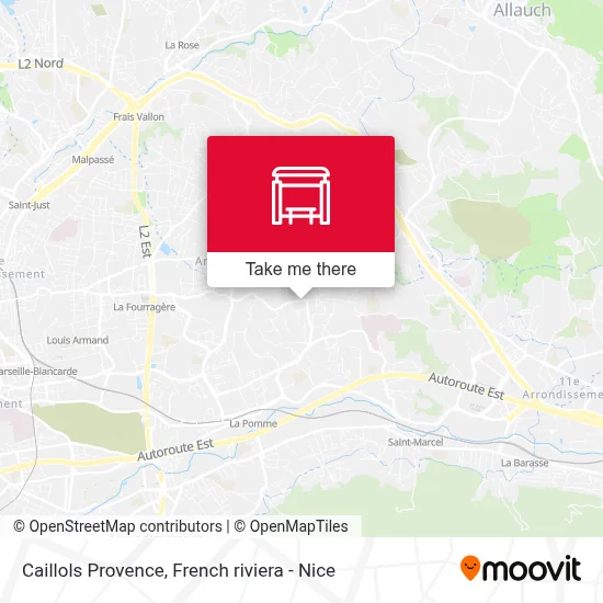 Caillols Provence map