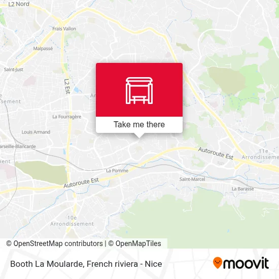 Booth La Moularde map