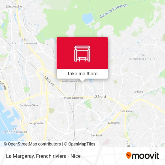 La Margeray map