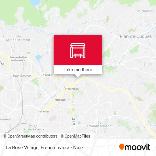 La Rose Village map