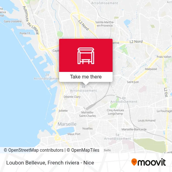 Loubon Bellevue map