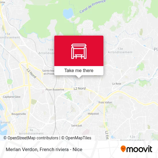 Merlan Verdon map