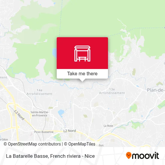 La Batarelle Basse map