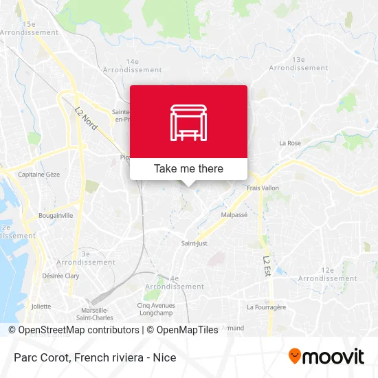 Parc Corot map