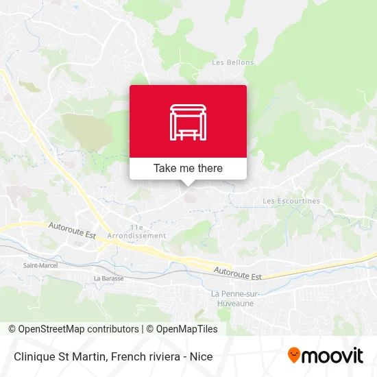 Clinique St Martin map