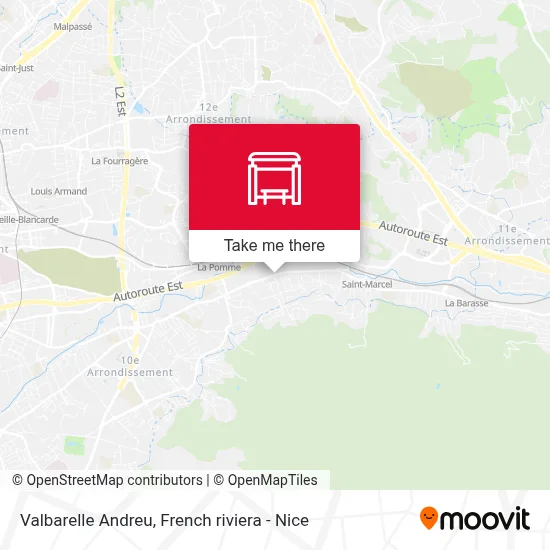 Valbarelle Andreu map