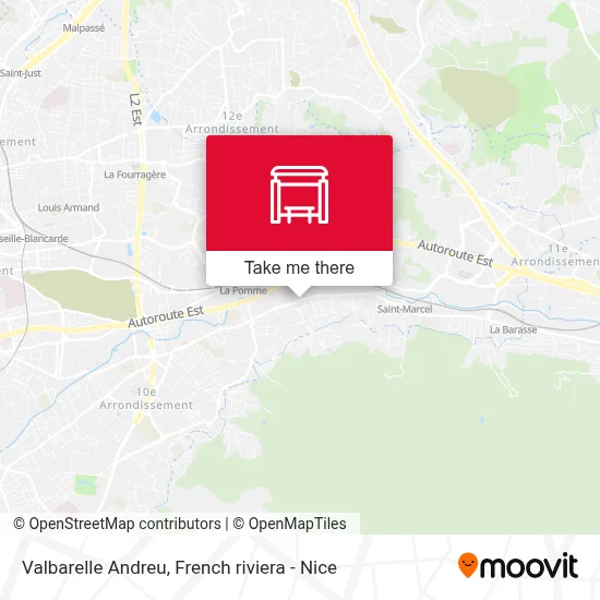 Valbarelle Andreu map