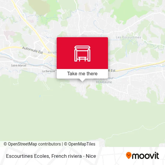 Escourtines Ecoles map