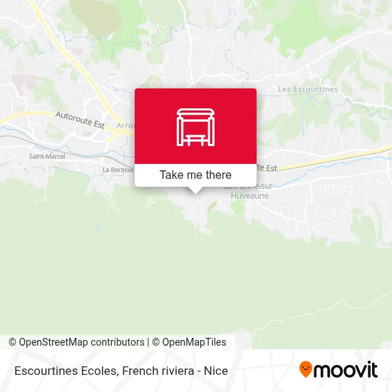 Escourtines Ecoles map