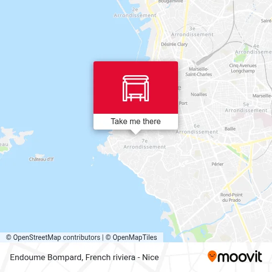 Endoume Bompard map