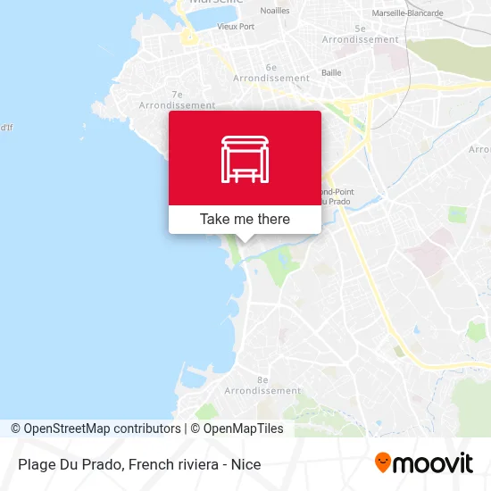 Plage Du Prado map