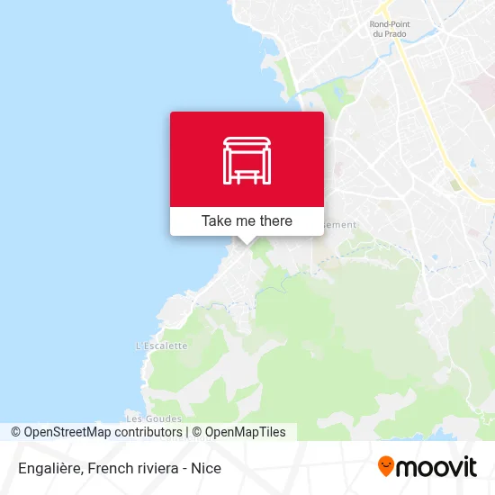 Engalière map