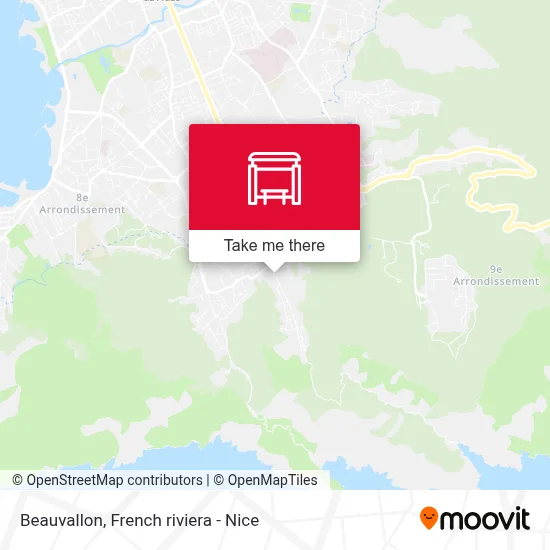 Beauvallon map