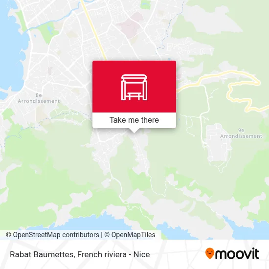 Mapa Rabat Baumettes