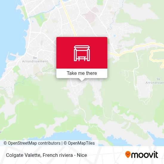 Mapa Colgate Valette