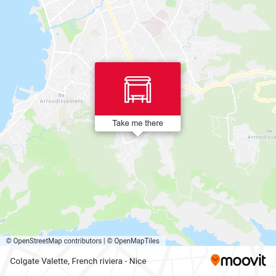 Mapa Colgate Valette