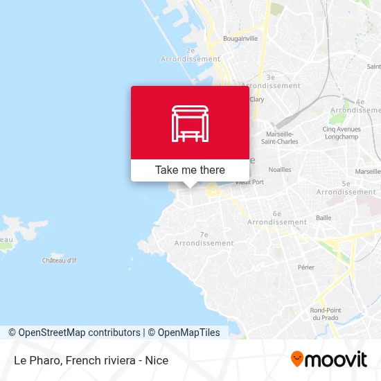 Le Pharo map