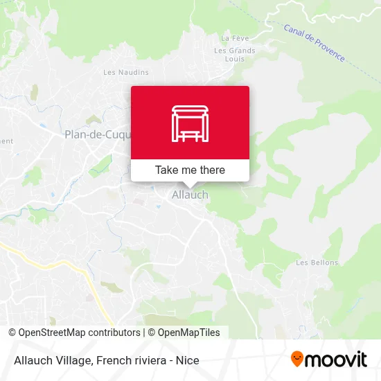 Allauch Village map