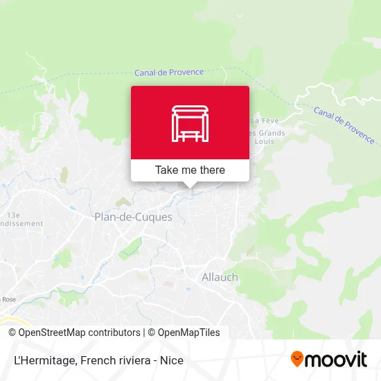L'Hermitage map