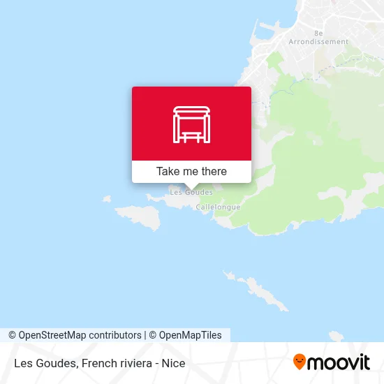 Les Goudes map