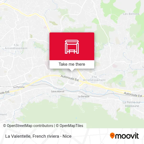 La Valentelle map