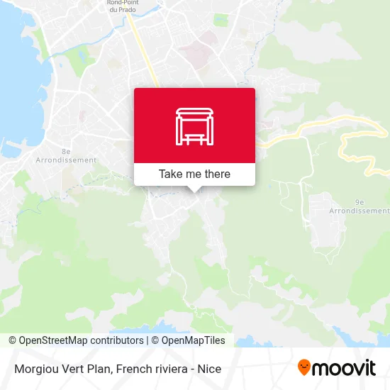 Morgiou Vert Plan map