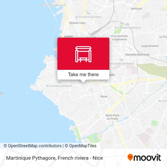 Martinique Pythagore map