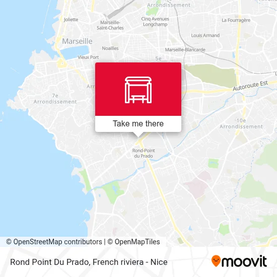 Rond Point Du Prado map