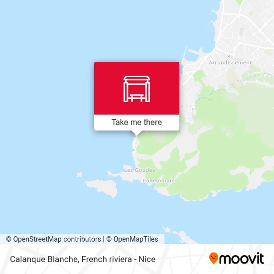 Calanque Blanche map