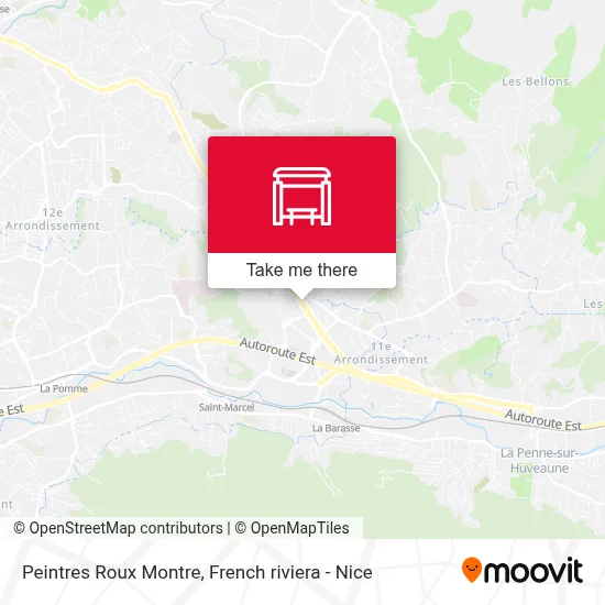 Peintres Roux Montre map
