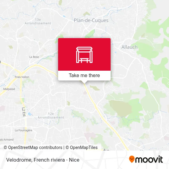 Vélodrome map