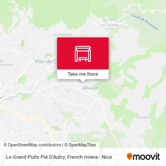 Le Grand Puits Pié D'Autry map