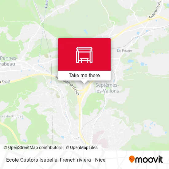 Ecole Castors Isabella map